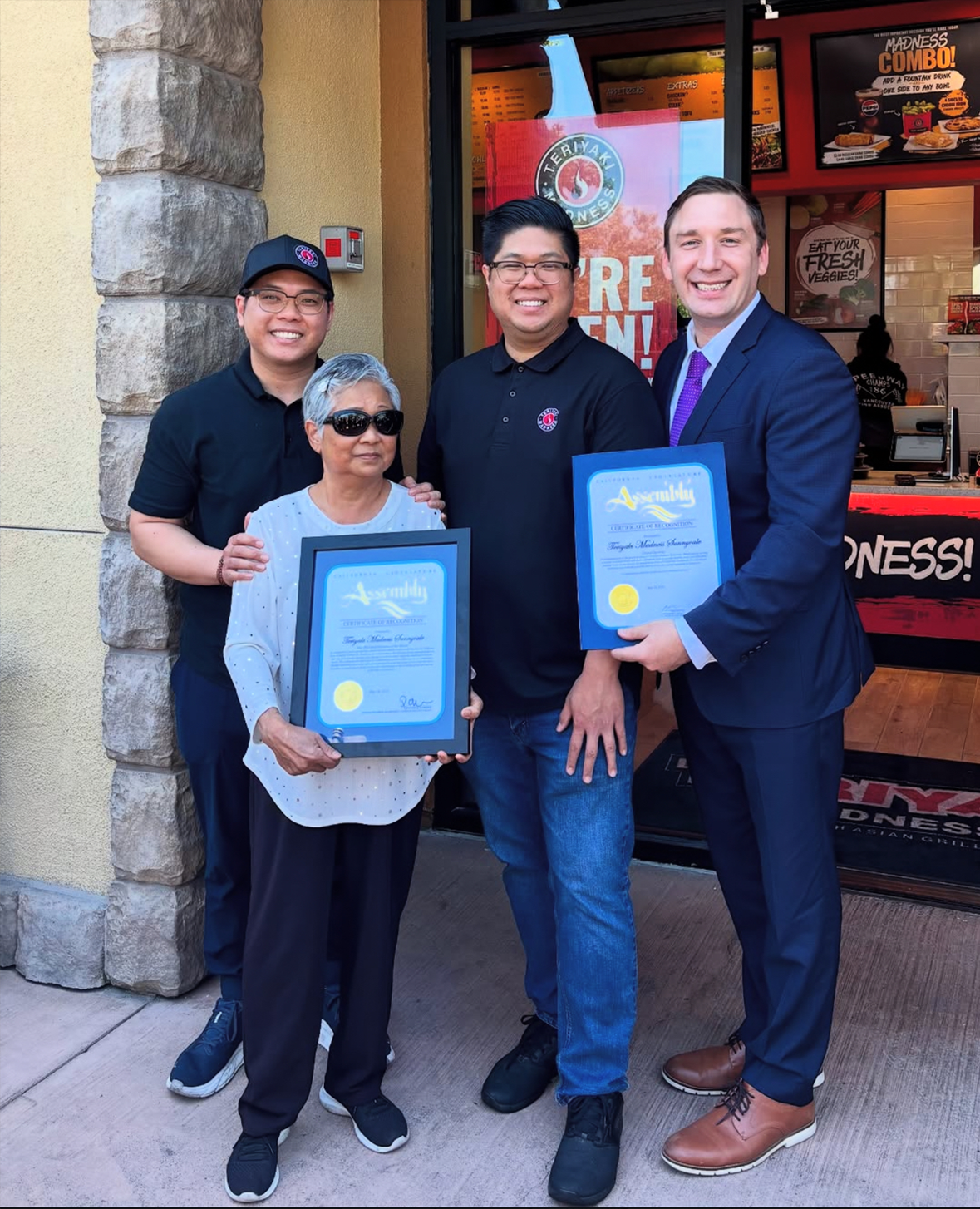 Asm. Ahrens and Teriyaki Madness in Sunnyvale Small Business of the Month