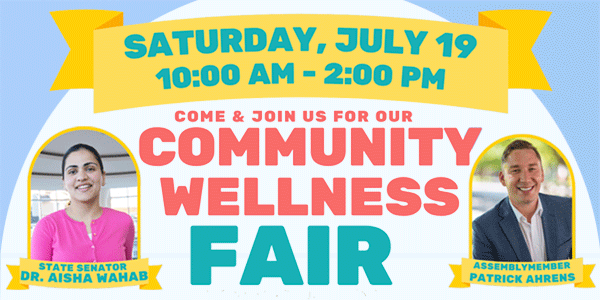 Asm. Ahrens Community Wellness Fair Graphic
