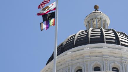 LGBTQ Pride Flag at Capitol