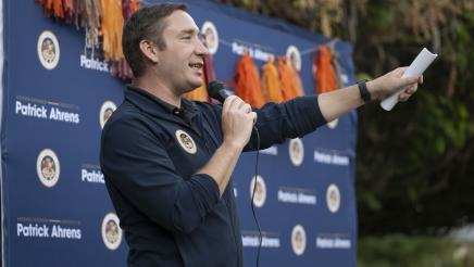 Asm. Ahrens remarks Fall Harvest Festival photo
